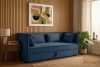 ROTI Boxspringbett mit Sofalehne aus Kordstoff 90 cm marineblau marineblau - Foto 13
