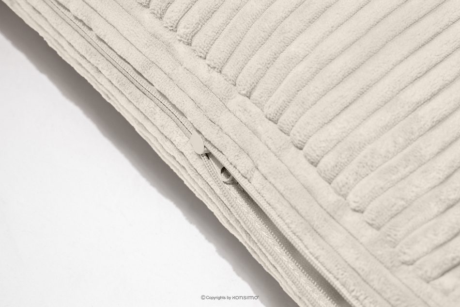 ROTI Boxspringbett mit Sofalehne aus Kordstoff 90 cm ecru ecru - Foto 10