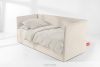 ROTI Boxspringbett mit Sofalehne aus Kordstoff 90 cm ecru ecru - Foto 2