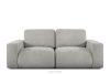 ZUCCO Modulares Zweisitzer-Sofa aus hellgrauem Bouclé-Stoff hellgrau - Foto 1