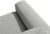 ZUCCO Modulares Zweisitzer-Sofa aus hellgrauem Bouclé-Stoff hellgrau - Foto 9