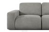 ZUCCO Modulares Zweisitzer-Sofa aus dunkelgrauem Bouclé-Stoff dunkelgrau - Foto 6