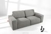ZUCCO Modulares Zweisitzer-Sofa aus dunkelgrauem Bouclé-Stoff dunkelgrau - Foto 2