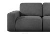 ZUCCO Modulares Zweisitzer-Sofa aus graphitfarbenem Bouclé-Stoff graphit - Foto 6