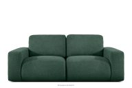 Modulares Zweisitzer-Sofa aus grünem Bouclé-Stoff