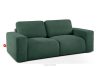 ZUCCO Modulares Zweisitzer-Sofa aus grünem Bouclé-Stoff grün - Foto 3