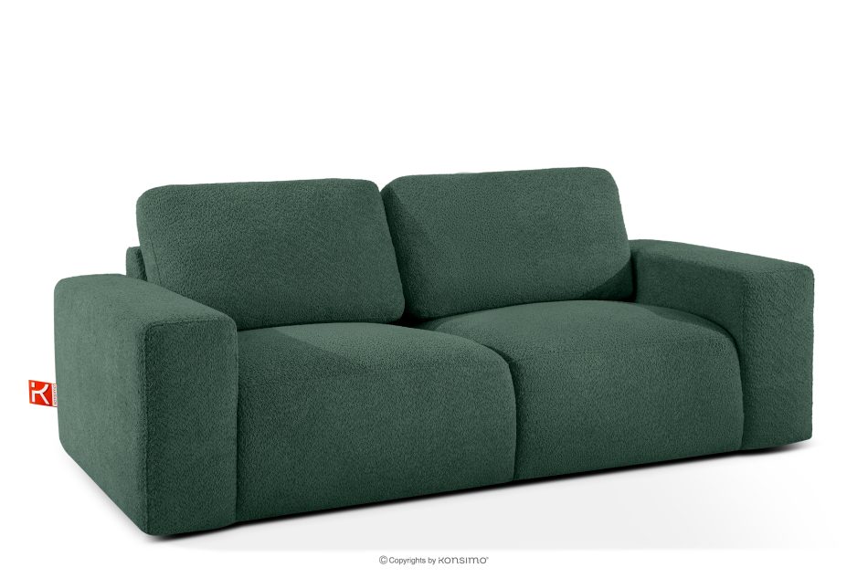 ZUCCO Modulares Zweisitzer-Sofa aus grünem Bouclé-Stoff grün - Foto 2