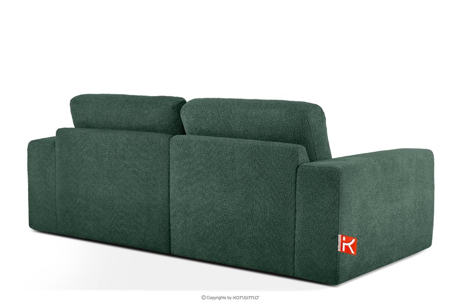 ZUCCO Modulares Zweisitzer-Sofa aus grünem Bouclé-Stoff grün - Foto 3