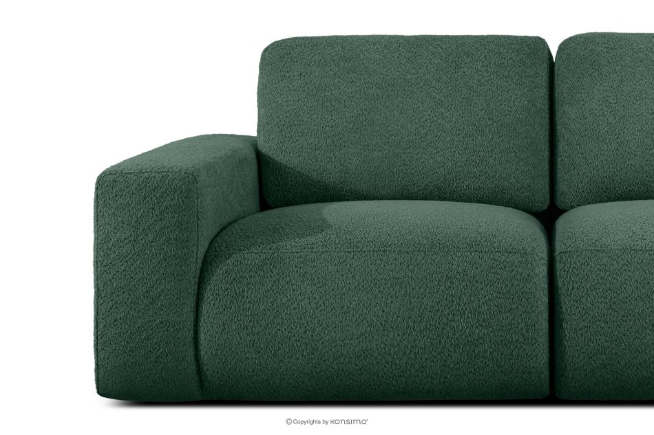 ZUCCO Modulares Zweisitzer-Sofa aus grünem Bouclé-Stoff grün - Foto 5