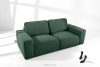 ZUCCO Modulares Zweisitzer-Sofa aus grünem Bouclé-Stoff grün - Foto 2