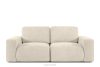 ZUCCO Modulares Zweisitzer-Sofa aus hellbeigem Bouclé-Stoff hellbeige - Foto 1