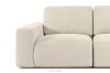ZUCCO Modulares Zweisitzer-Sofa aus hellbeigem Bouclé-Stoff hellbeige - Foto 6