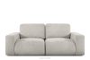 ZUCCO Modulares Zweisitzer-Sofa aus braunem Bouclé-Stoff braun - Foto 1