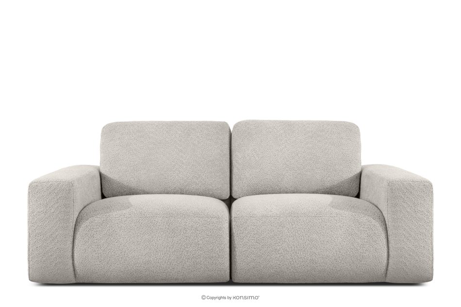 ZUCCO Modulares Zweisitzer-Sofa aus braunem Bouclé-Stoff braun - Foto 0