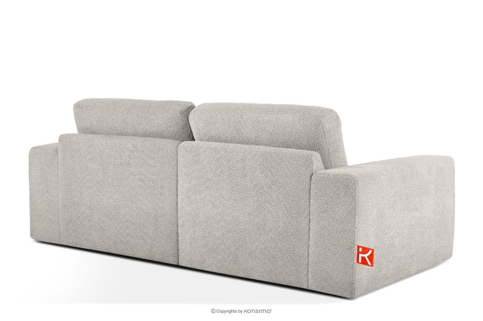 ZUCCO Modulares Zweisitzer-Sofa aus braunem Bouclé-Stoff braun - Foto 3