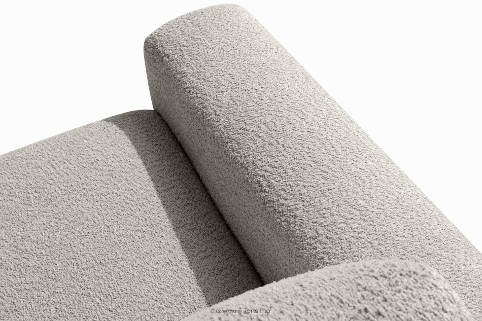 ZUCCO Modulares Zweisitzer-Sofa aus braunem Bouclé-Stoff braun - Foto 8