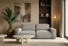 ZUCCO Modulares Zweisitzer-Sofa aus braunem Bouclé-Stoff braun - Foto 11