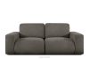 ZUCCO Modulares Zweisitzer-Sofa aus dunkelbraunem Bouclé-Stoff dunkelbraun - Foto 1
