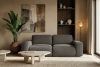 ZUCCO Modulares Zweisitzer-Sofa aus dunkelbraunem Bouclé-Stoff dunkelbraun - Foto 11