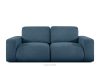 ZUCCO Modulares Zweisitzer-Sofa aus dunkelblauem Bouclé-Stoff dunkelblau - Foto 1