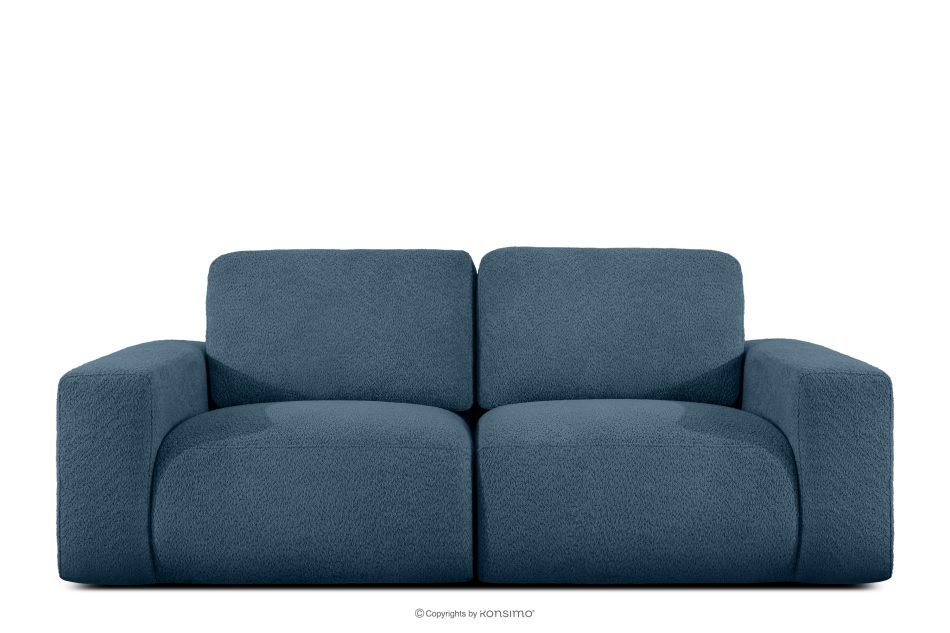 ZUCCO Modulares Zweisitzer-Sofa aus dunkelblauem Bouclé-Stoff dunkelblau - Foto 0