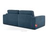 ZUCCO Modulares Zweisitzer-Sofa aus dunkelblauem Bouclé-Stoff dunkelblau - Foto 4