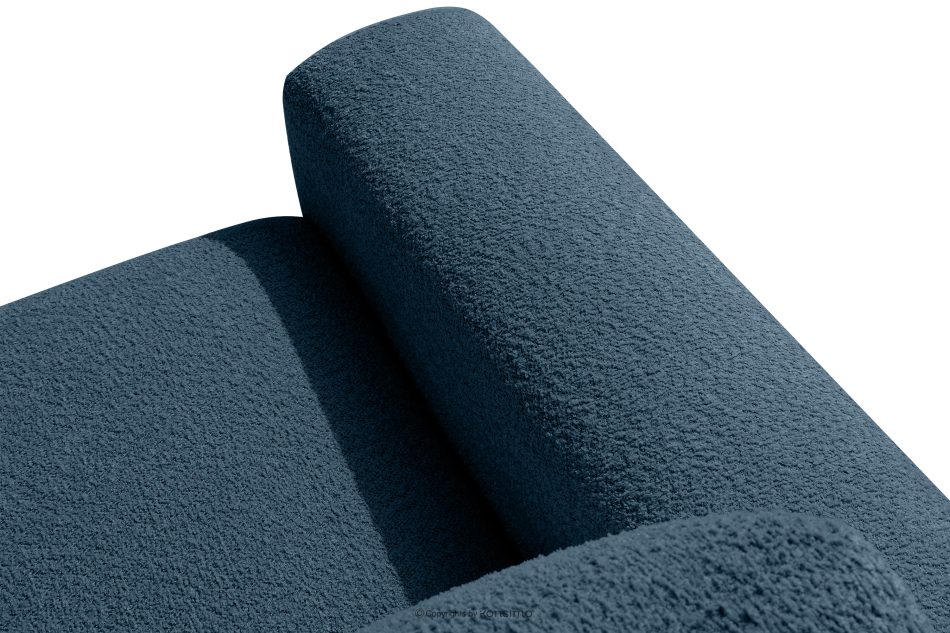 ZUCCO Modulares Zweisitzer-Sofa aus dunkelblauem Bouclé-Stoff dunkelblau - Foto 8