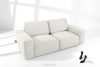 ZUCCO Modulares Zweisitzer-Sofa aus ecrufarbenem Bouclé-Stoff ecru - Foto 2