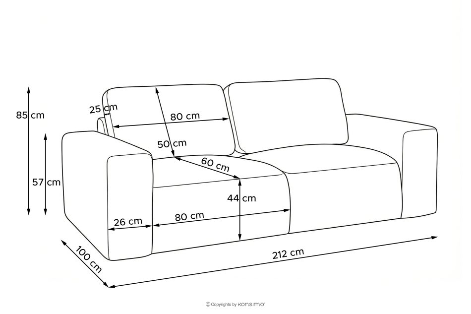 ZUCCO Modulares Zweisitzer-Sofa aus dunkelblauem Bouclé-Stoff dunkelblau - Foto 11