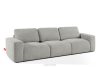 ZUCCO Modulares Dreisitzer-Sofa aus hellgrauem Bouclé-Stoff hellgrau - Foto 3