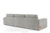 ZUCCO Modulares Dreisitzer-Sofa aus hellgrauem Bouclé-Stoff hellgrau - Foto 4