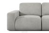 ZUCCO Modulares Dreisitzer-Sofa aus hellgrauem Bouclé-Stoff hellgrau - Foto 6