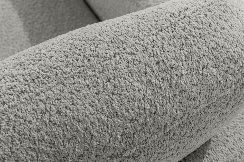 ZUCCO Modulares Dreisitzer-Sofa aus hellgrauem Bouclé-Stoff hellgrau - Foto 6