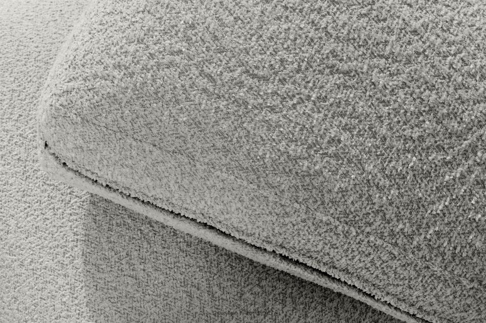 ZUCCO Modulares Dreisitzer-Sofa aus hellgrauem Bouclé-Stoff hellgrau - Foto 7