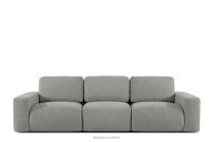 Modulares Dreisitzer-Sofa aus dunkelgrauem Bouclé-Stoff
