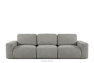ZUCCO, https://konsimo.de/kollektion/zucco/ Modulares Dreisitzer-Sofa aus dunkelgrauem Bouclé-Stoff dunkelgrau - Foto