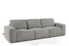 ZUCCO Modulares Dreisitzer-Sofa aus dunkelgrauem Bouclé-Stoff dunkelgrau - Foto 3