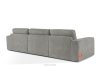 ZUCCO Modulares Dreisitzer-Sofa aus dunkelgrauem Bouclé-Stoff dunkelgrau - Foto 4