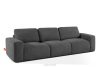 ZUCCO Modulares Dreisitzer-Sofa aus graphitfarbenem Bouclé-Stoff graphit - Foto 3