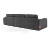ZUCCO Modulares Dreisitzer-Sofa aus graphitfarbenem Bouclé-Stoff graphit - Foto 4