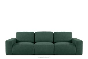 ZUCCO, https://konsimo.de/kollektion/zucco/ Modulares Dreisitzer-Sofa aus grünem Bouclé-Stoff grün - Foto
