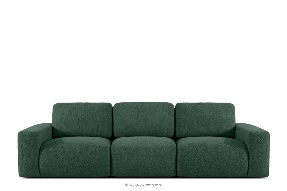ZUCCO Modulares Dreisitzer-Sofa aus grünem Bouclé-Stoff grün - Foto 0