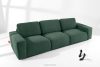 ZUCCO Modulares Dreisitzer-Sofa aus grünem Bouclé-Stoff grün - Foto 2
