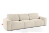 ZUCCO Modulares Dreisitzer-Sofa aus hellbeigem Bouclé-Stoff hellbeige - Foto 3