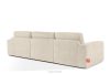 ZUCCO Modulares Dreisitzer-Sofa aus hellbeigem Bouclé-Stoff hellbeige - Foto 4