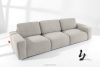 ZUCCO Modulares Dreisitzer-Sofa aus braunem Bouclé-Stoff braun - Foto 2
