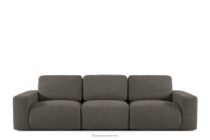 ZUCCO, https://konsimo.de/kollektion/zucco/ Modulares Dreisitzer-Sofa aus dunkelbraunem Bouclé-Stoff dunkelbraun - Foto
