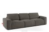 ZUCCO Modulares Dreisitzer-Sofa aus dunkelbraunem Bouclé-Stoff dunkelbraun - Foto 3