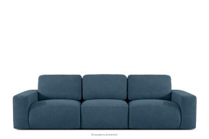 ZUCCO, https://konsimo.de/kollektion/zucco/ Modulares Dreisitzer-Sofa aus dunkelblauem Bouclé-Stoff dunkelblau - Foto