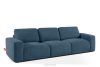 ZUCCO Modulares Dreisitzer-Sofa aus dunkelblauem Bouclé-Stoff dunkelblau - Foto 3
